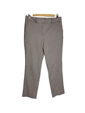 Tommy Hilfiger Slim High Rise Trousers Gingham plaid Cropped, size 6